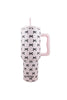 Black & Pink Mini Coquette Bows Wholesale 38 Oz Tumbler