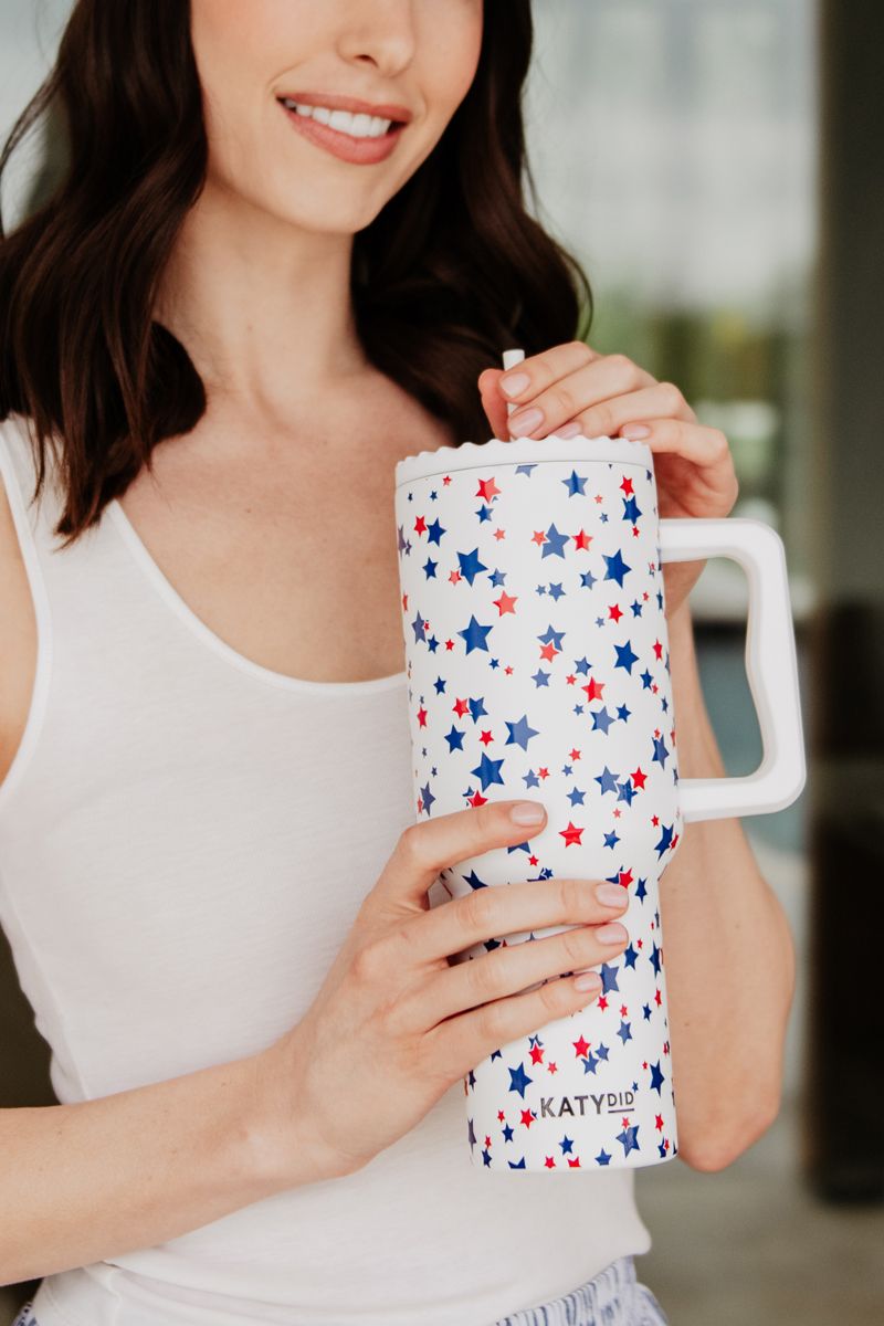 Red, White, Blue STAR Wholesale 38 Oz Tumbler