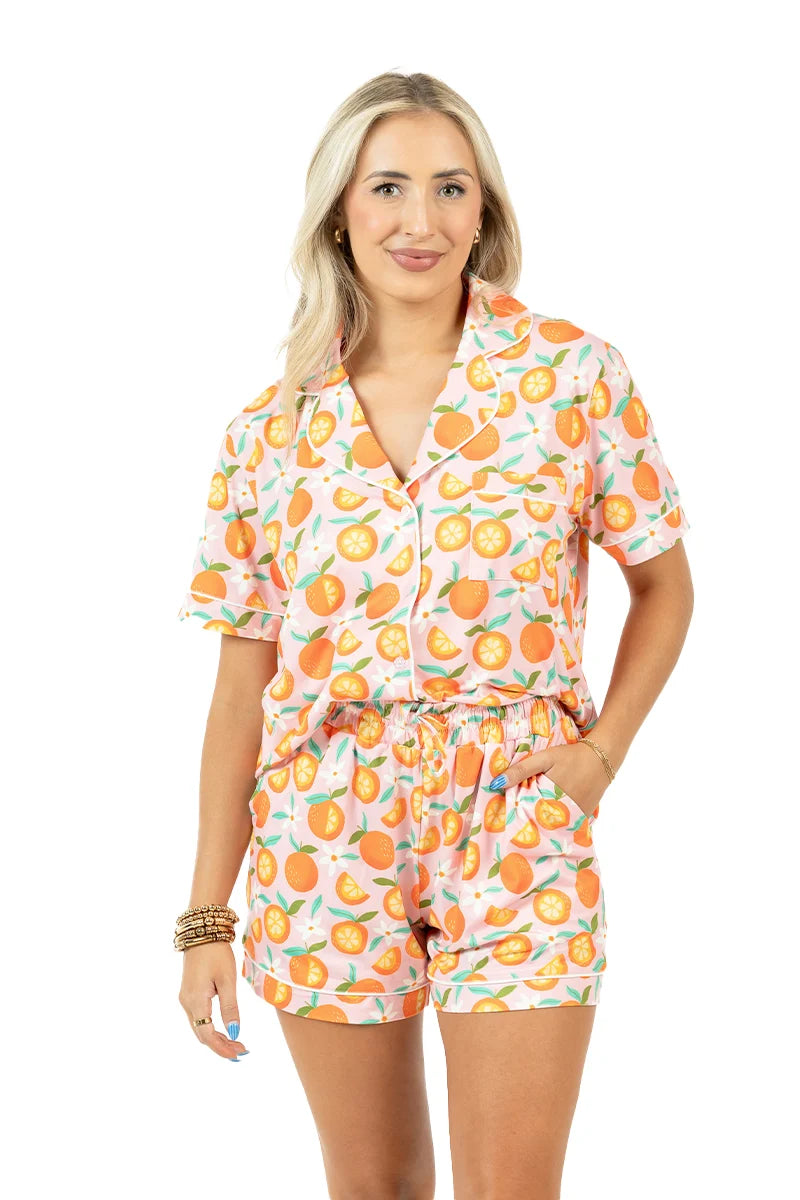 Sweet Orange Wholesale PJ Shorts