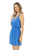 Blue Garment Washed Wholesale Summer Dresses