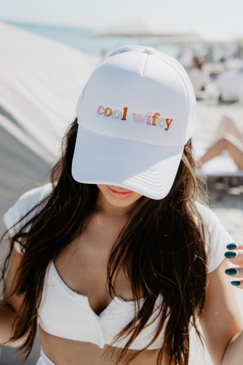 Cool Wifey Wholesale Trucker Hat (White Foam)
