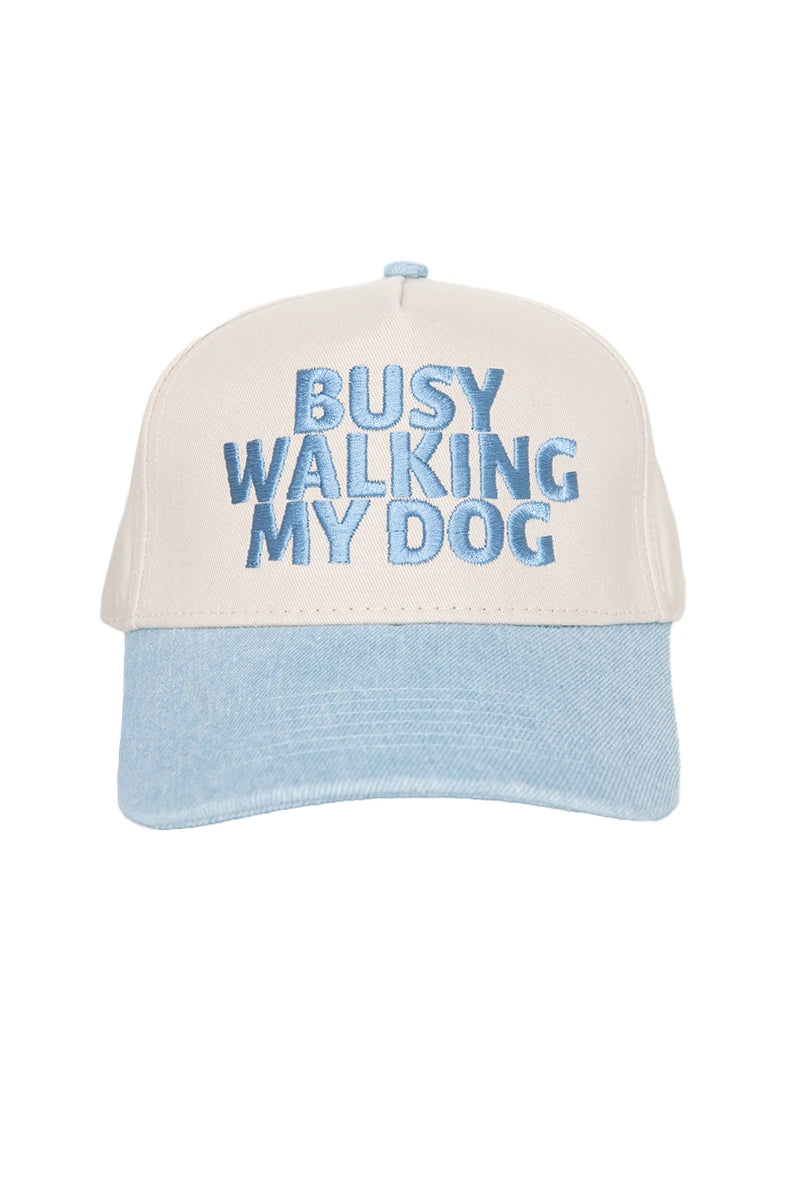 Busy Walking My Dog Wholesale Vintage Trucker Hats for Women