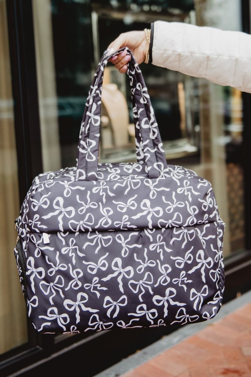 Black & White Bows Wholesale Weekender Bag