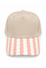 Peach Wave Blank Wholesale Two-Tone Hat