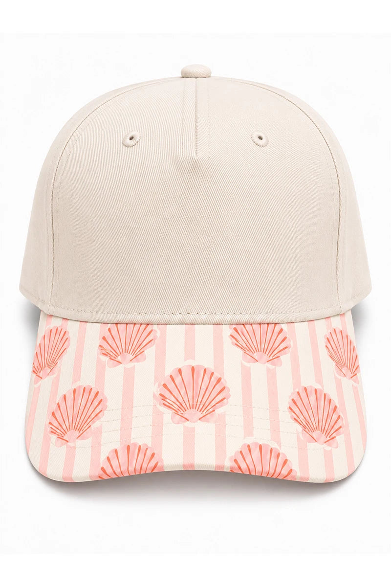Pink Shells Blank Wholesale Two-Tone Hat