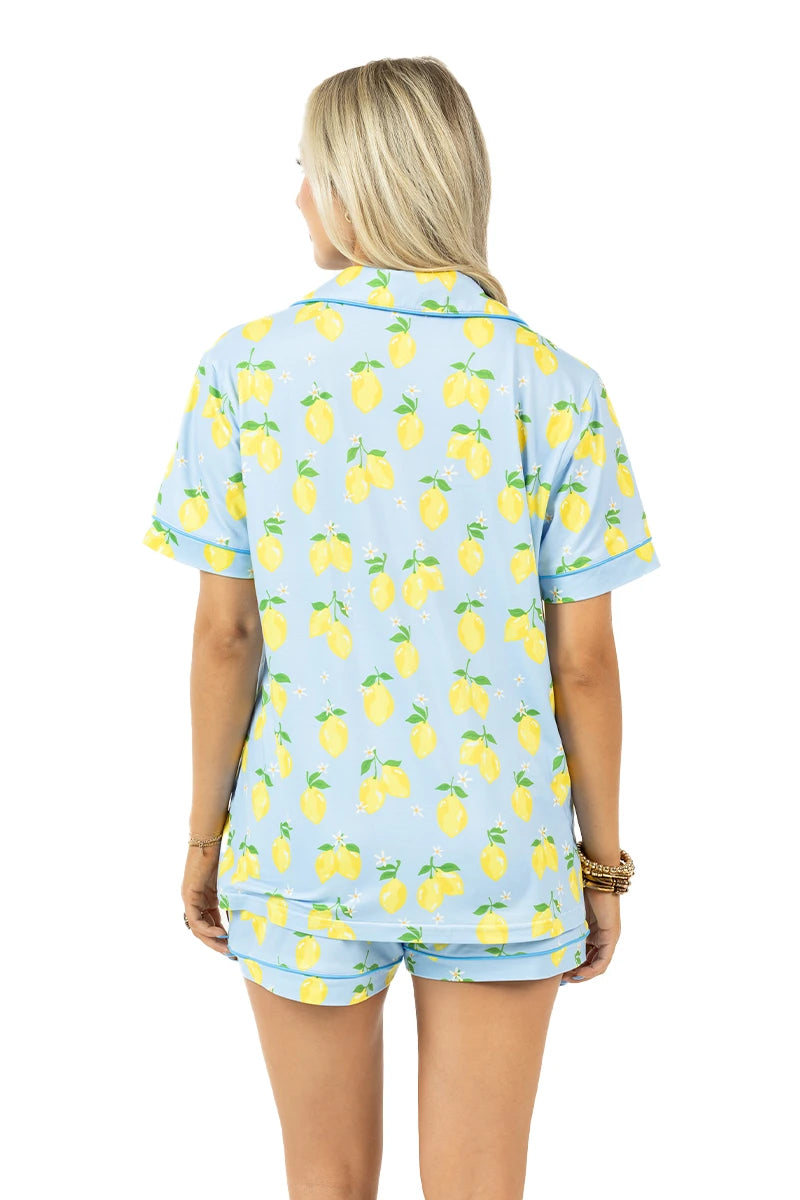 Zesty Lemons Wholesale Matching Pajama Sets
