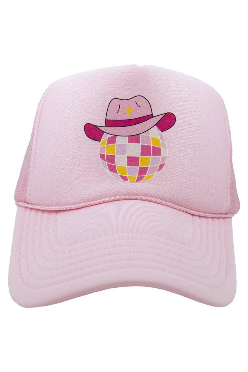 Disco Ball Cowgirl Wholesale Foam Trucker Hat