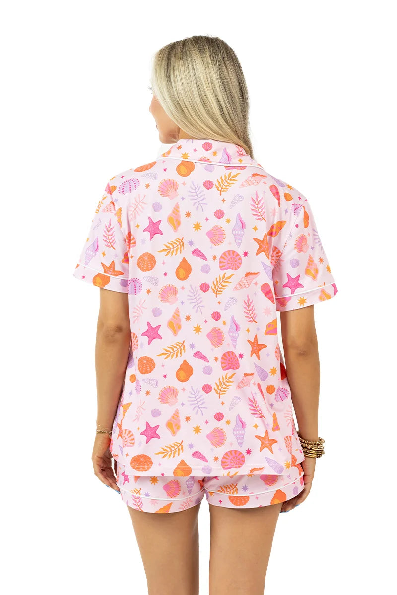 Beach Seashells Wholesale PJ Short Sets