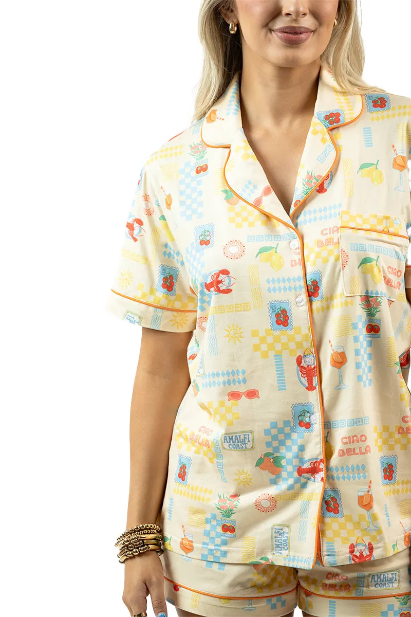 Italian Summer Wholesale Pajama Short Sets
