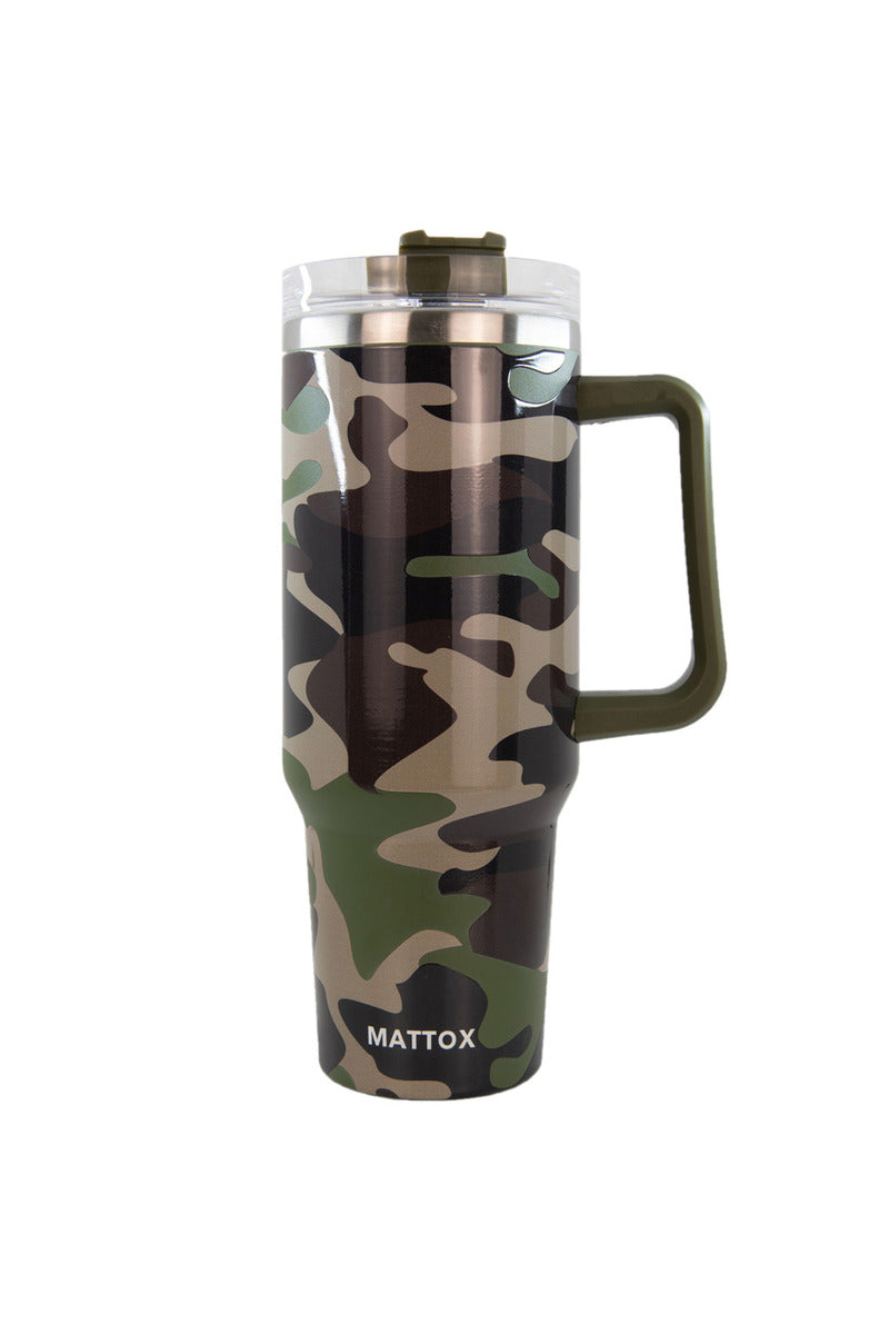 Camo Print Wholesale Tumbler Cup with Handle