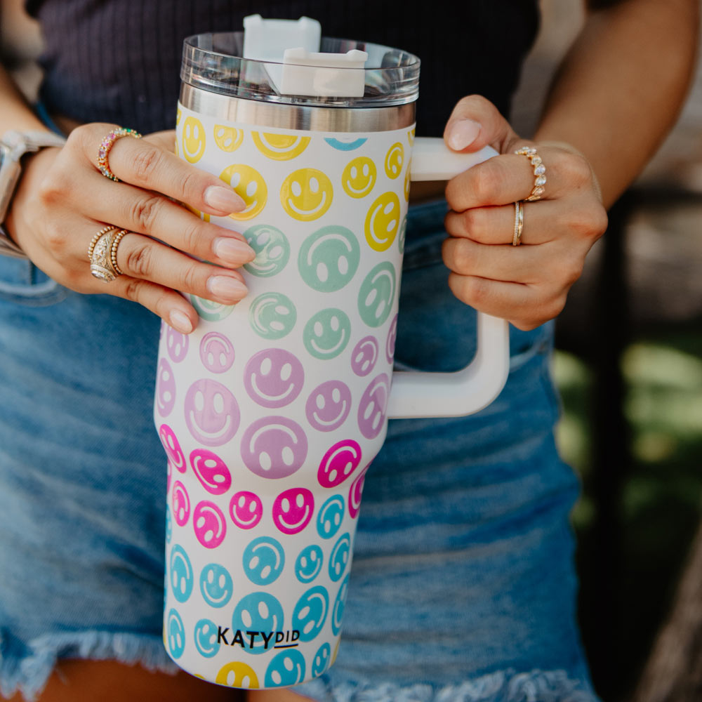 Sparkle On The Go: Stainless Steel Insulated Tumbler With Handle