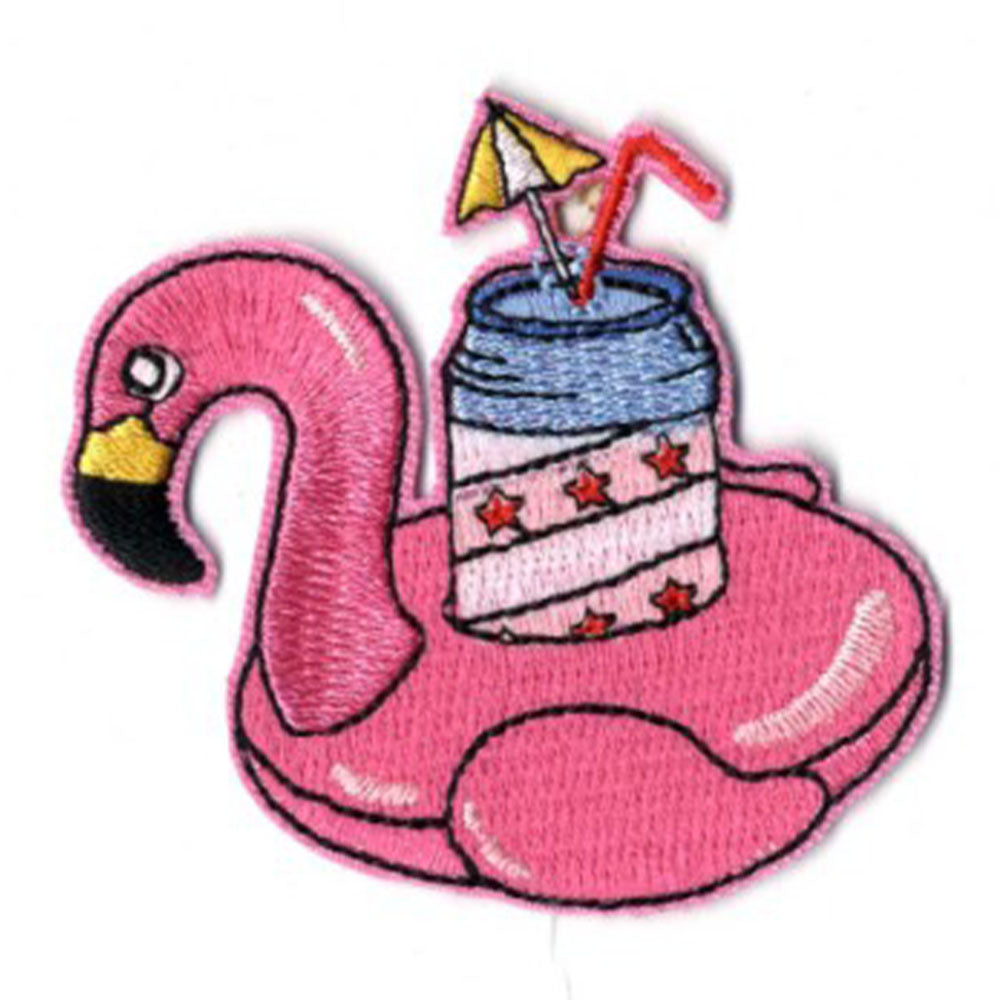 Flamingo Drink Floatie Hat Patch (SET OF 3)