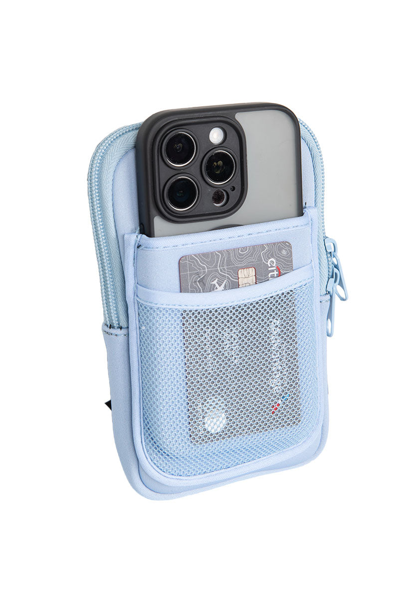 Light Blue Wholesale Tumbler Zipper Pouch for Phone