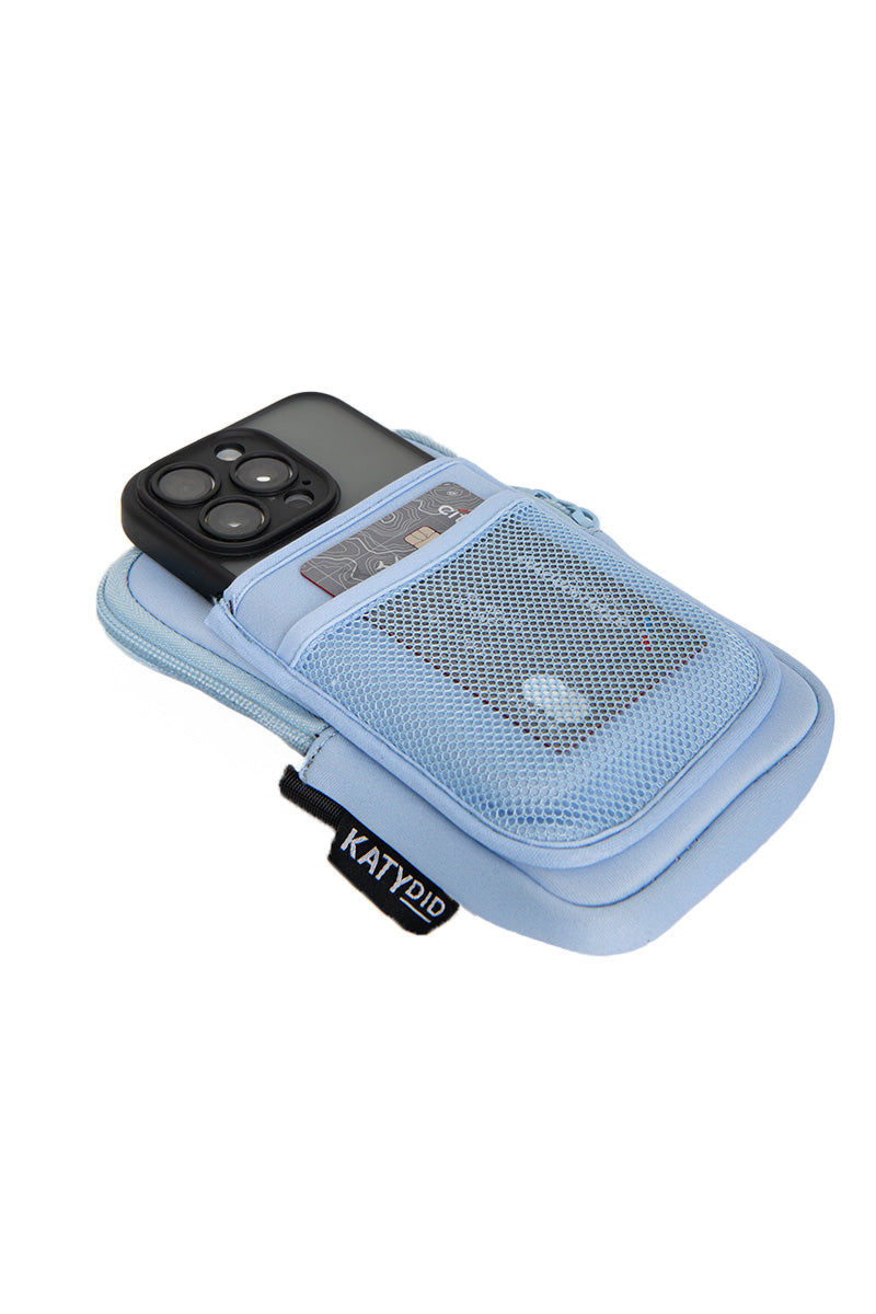 Light Blue Wholesale Tumbler Zipper Pouch for Phone