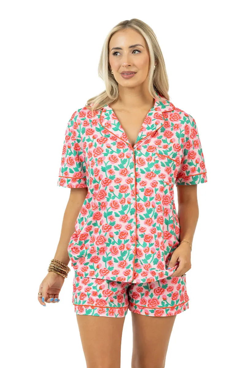 Whimsical Roses Wholesale Two-Piece Pajamas