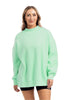Wholesale Green Essential Mockneck Sweatshirt
