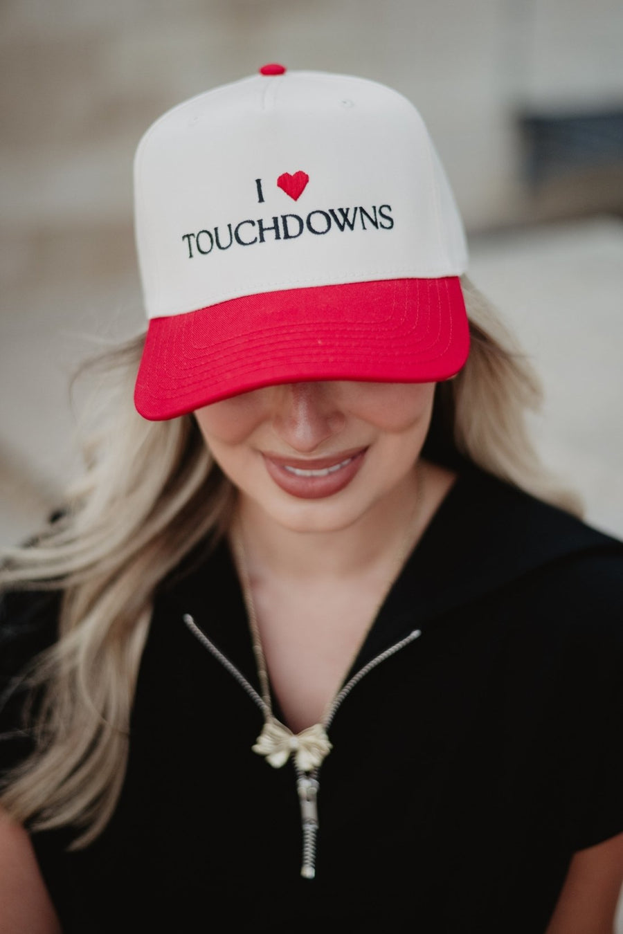 I Heart Touchdowns Wholesale Trucker Hat Vintage
