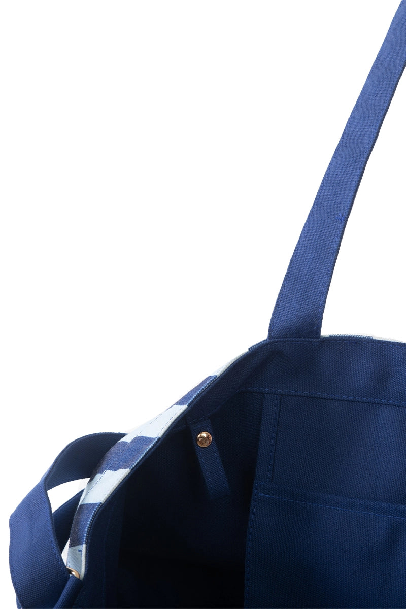 Light Blue & Navy Striped Sleepover Bag Wholesale