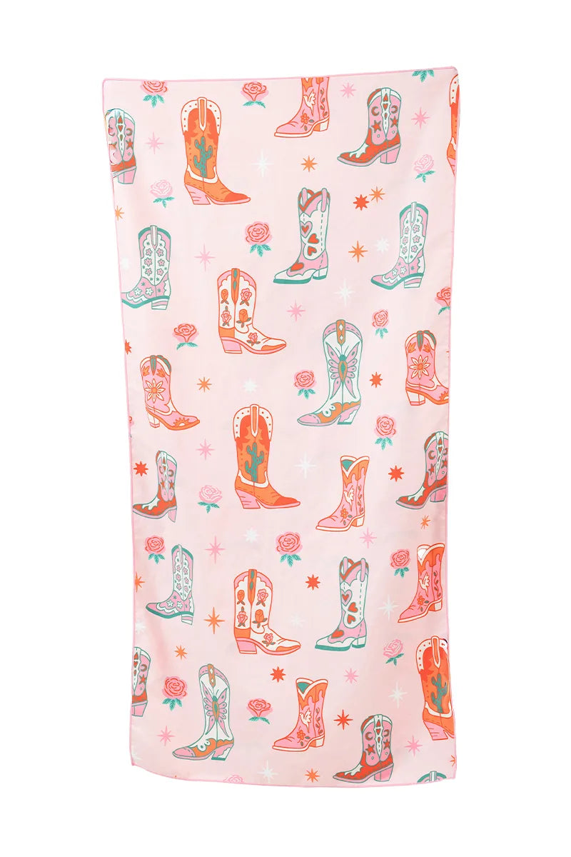 Boots and Flowers Wholesale Beach Towel