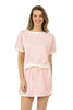 Light Pink and White Wholesale Matching Skirt and Top Set