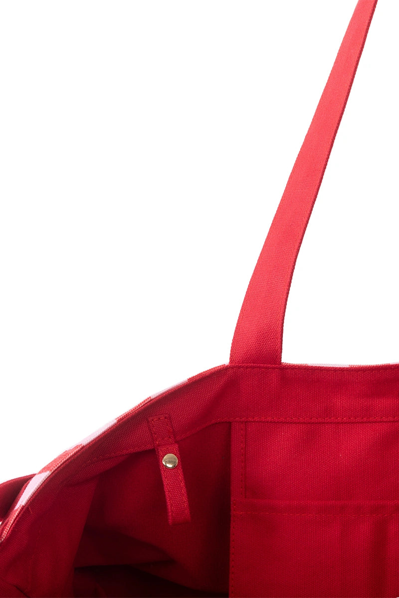 Pink & Red Striped Wholesale Sleepover Bag