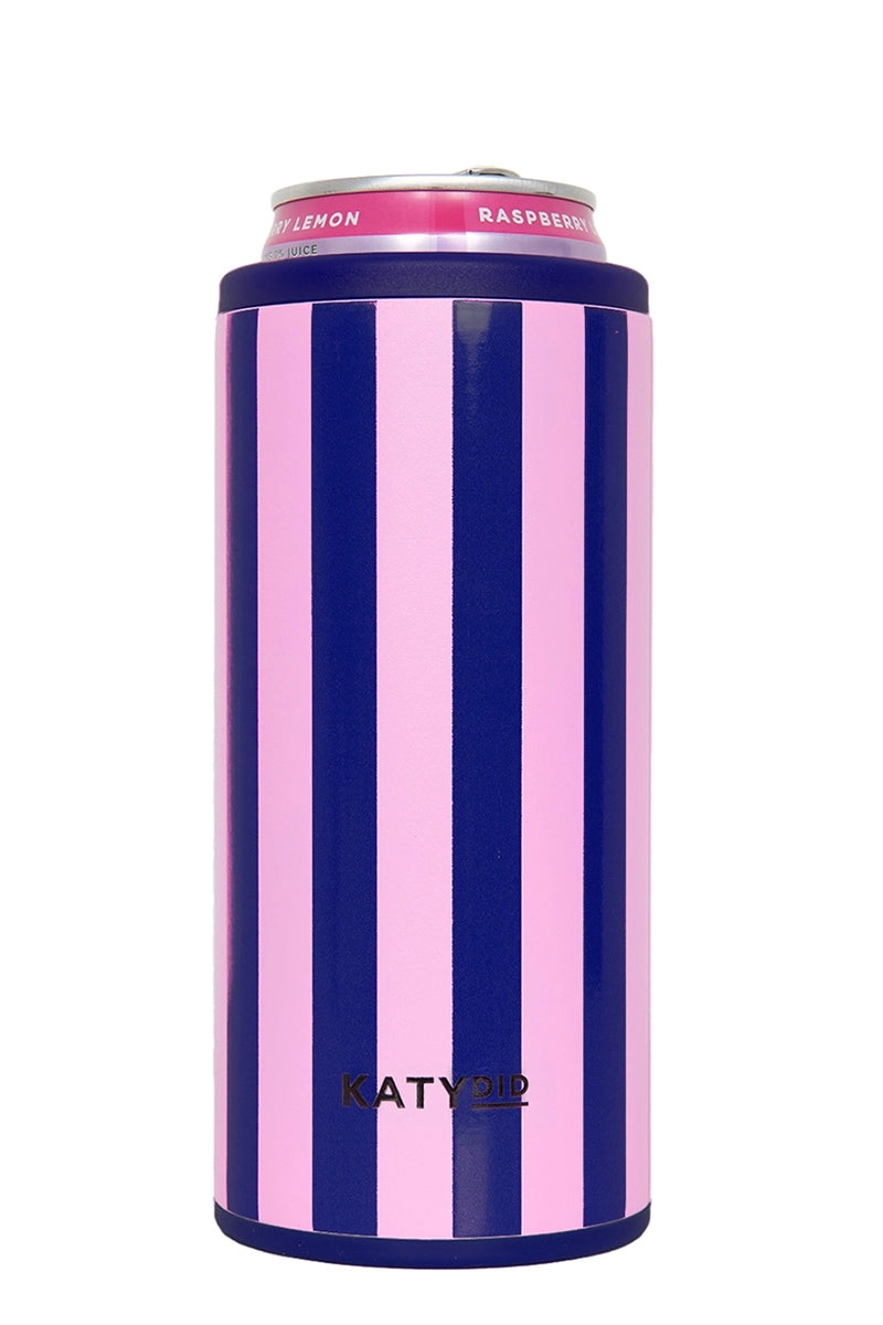 Navy and Pink Striped Wholesale Drink Cooler