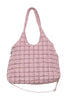 Mauve Rectangular Quilted Wholesale Puffer Tote