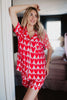 Pink and Red Hearts Wholesale Loungewear Set