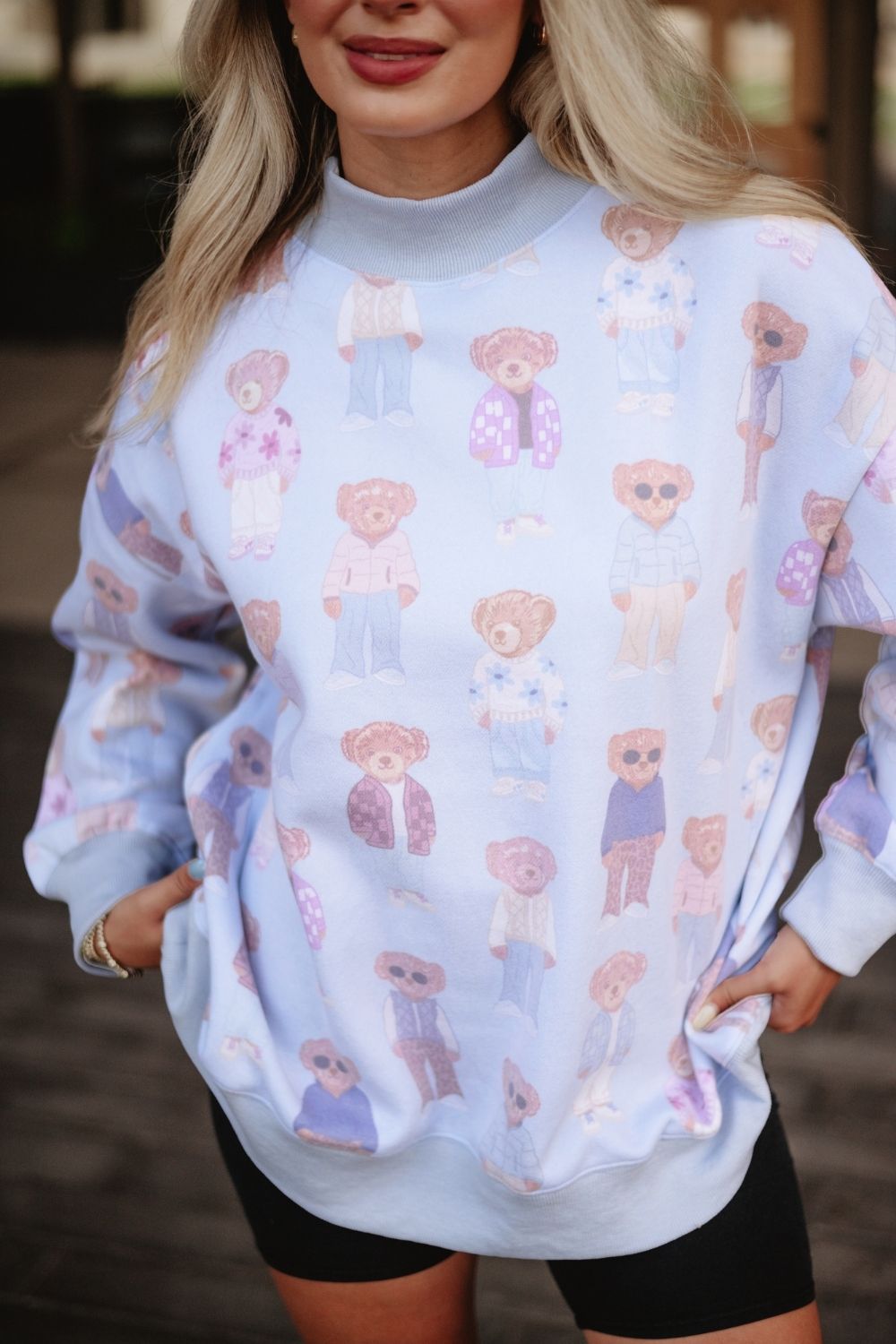 Teddy Bears Crewneck Printed Sweatshirt