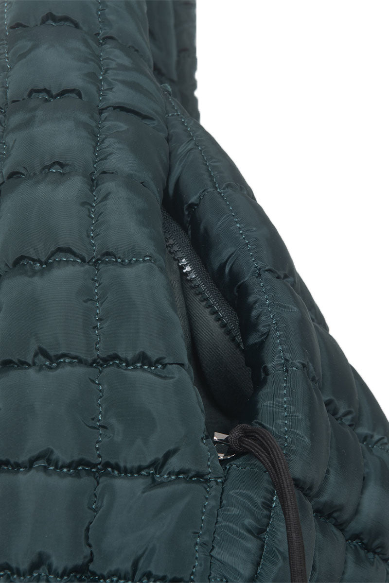 Forest Green Wholesale Oversized Quilted Hobo Tote Bag