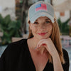 American Flag Trucker Wholesale Denim Hat