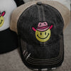Cowboy Hat Happy Face Wholesale Trucker Hat