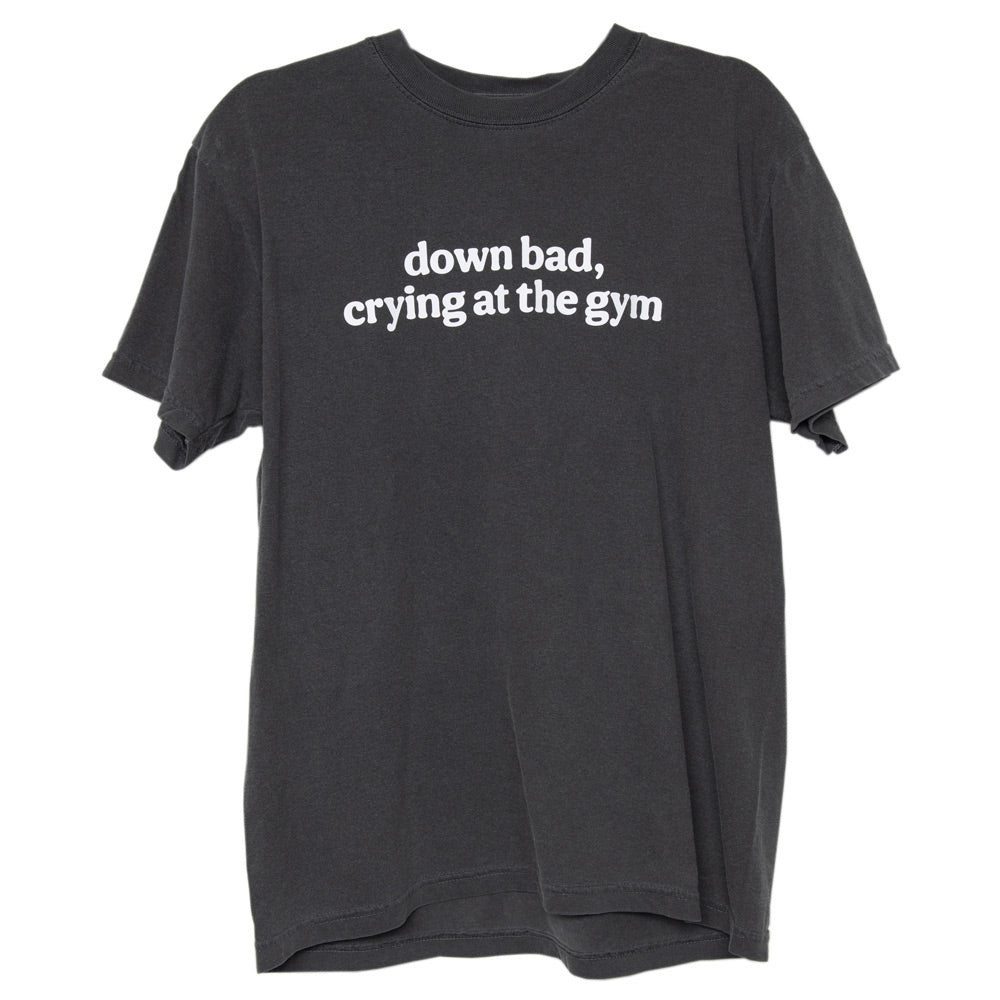 Down Bad Crying At The Gym Wholesale Women's Graphic Tee