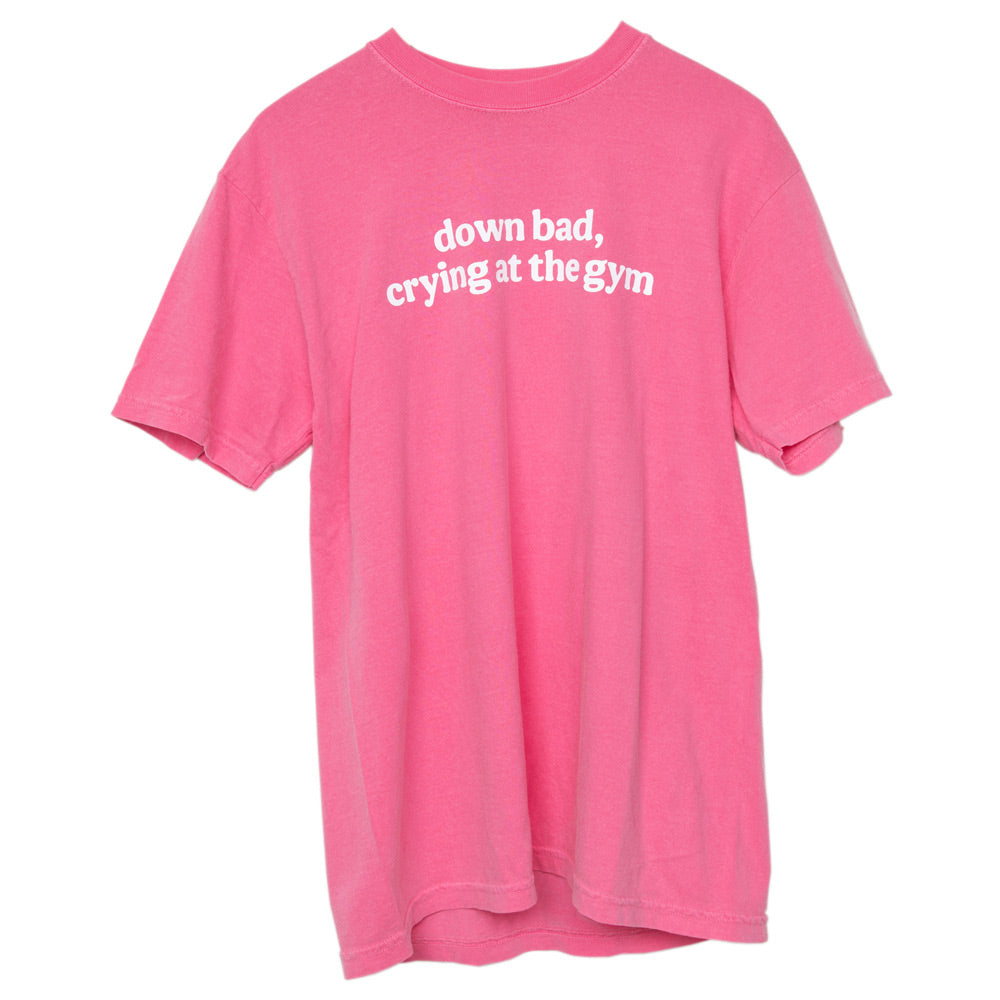 Down Bad Crying At The Gym Wholesale Women's Graphic Tee