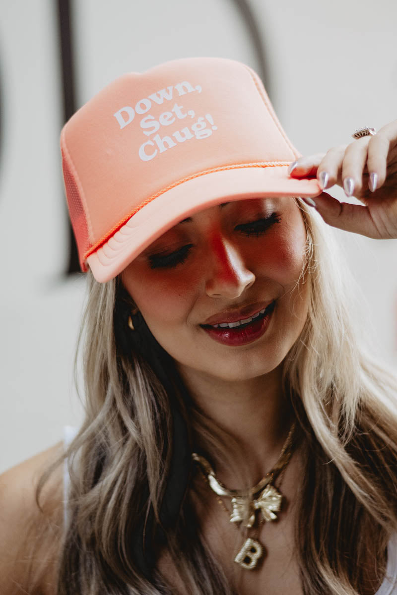 Down Set Chug Wholesale Foam Trucker Hat