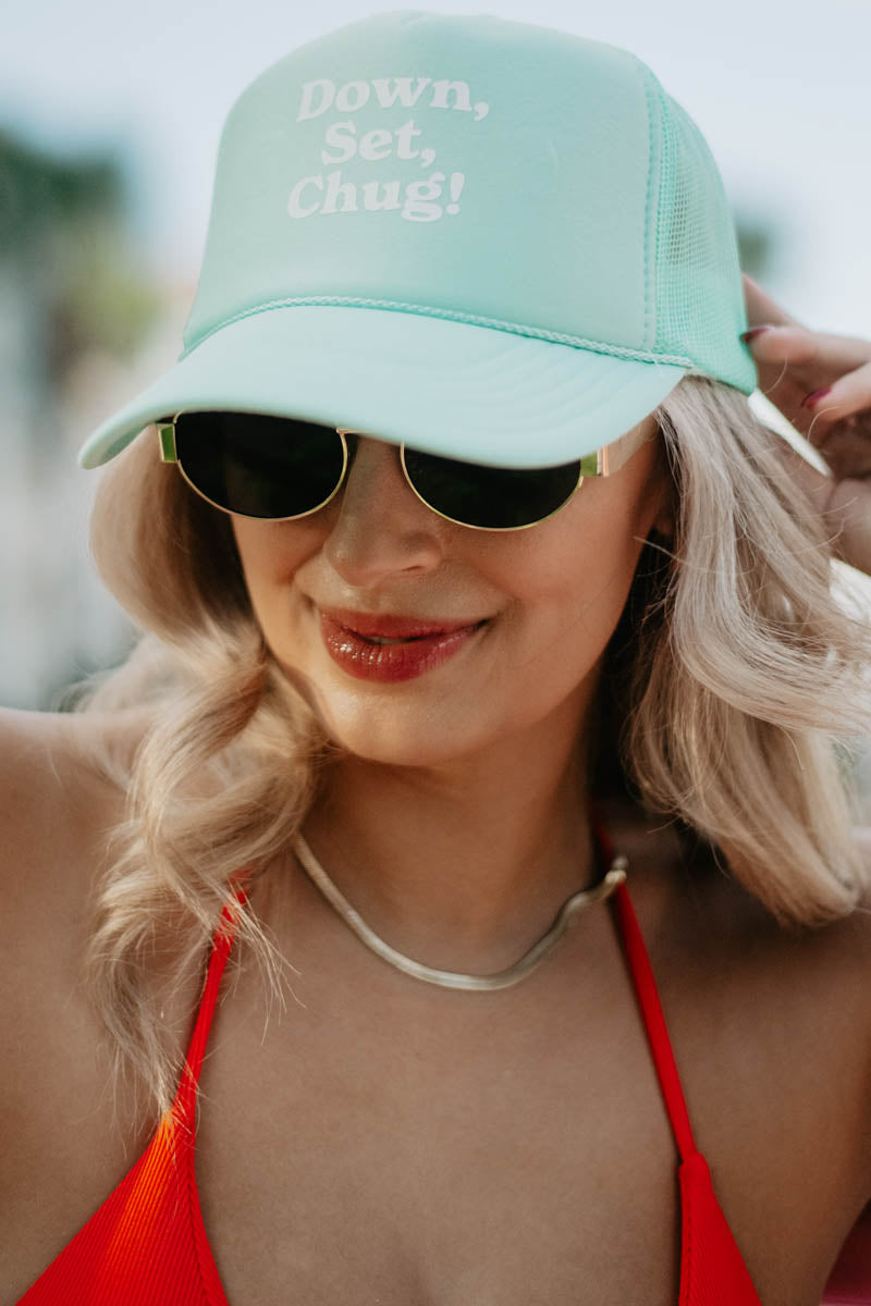 Down Set Chug Wholesale Foam Trucker Hat