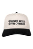 Drinks Well With Others Wholesale Two-Toned Vintage Hat
