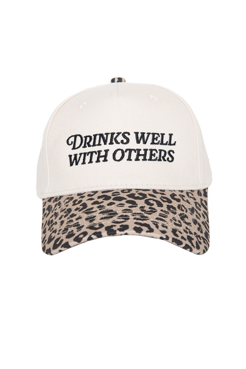 Drinks Well With Others Wholesale Two-Toned Vintage Hat