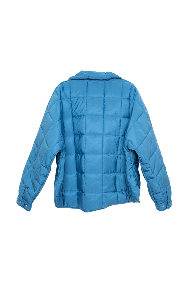 Blue Puffer Wholesale Pullover Jacket