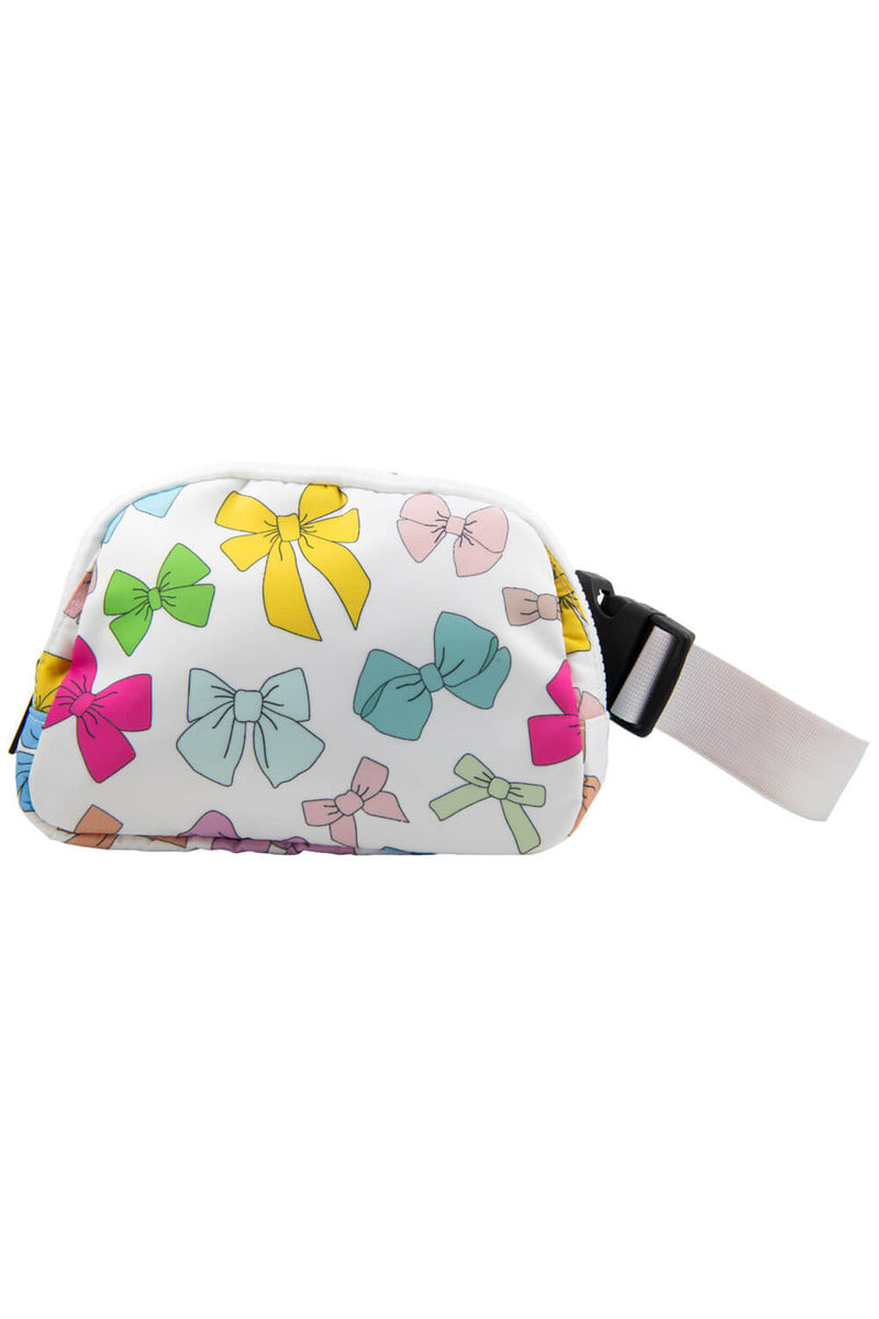 Multicolored Coquette Bows Wholesale Belt Bag