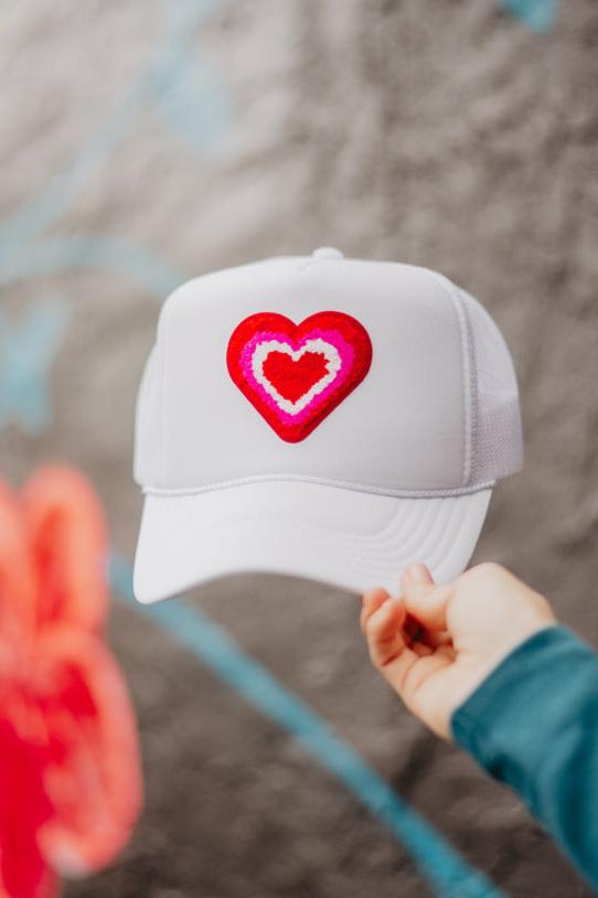 Heart Stack Chenille Patch Wholesale Foam Trucker Hat