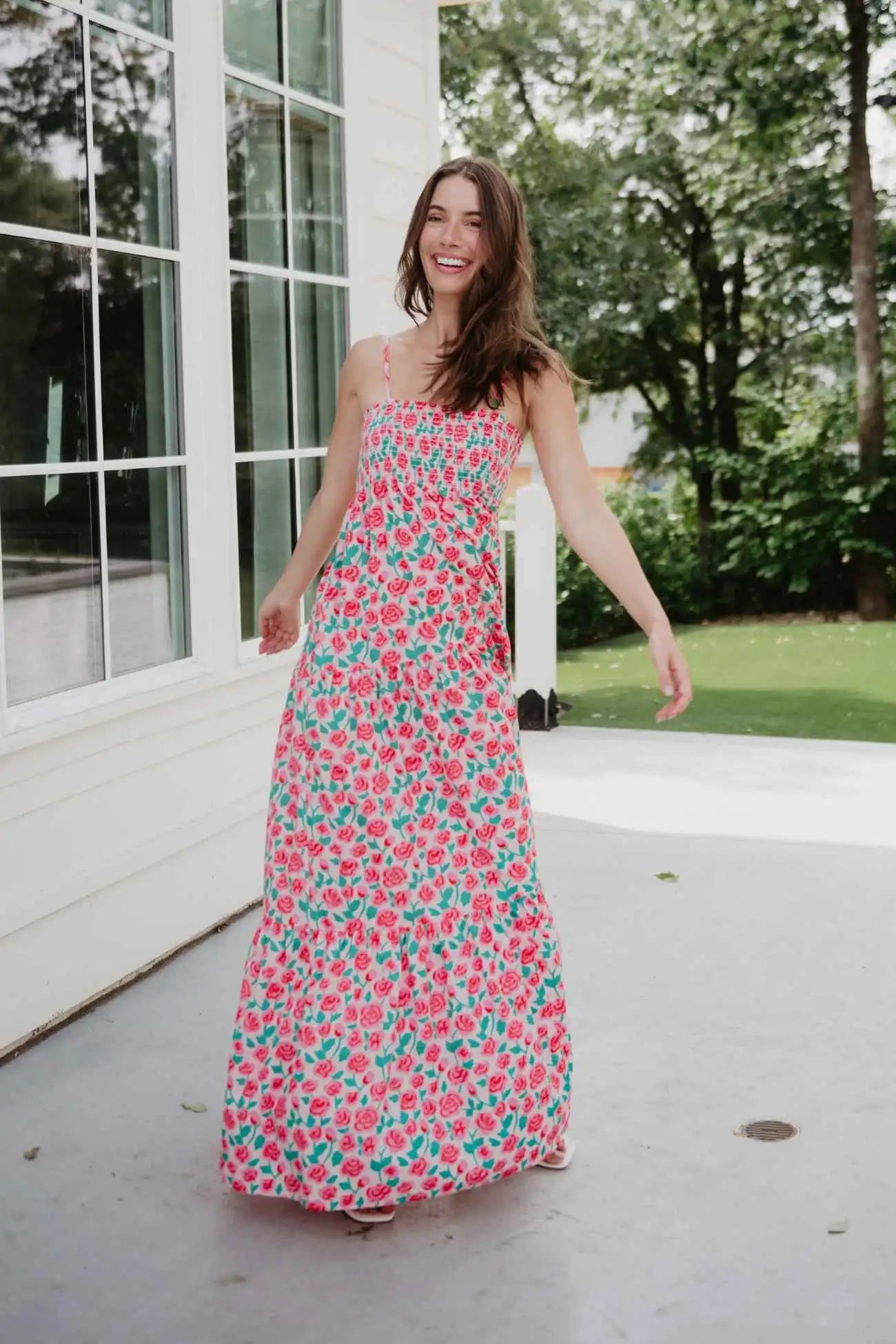 Whimsical Roses Wholesale Floral Dress