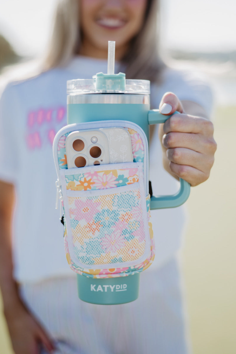 Spring Flowers Wholesale Tumbler Zipper Pouch