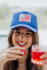 American Flag Wholesale Women's Foam Trucker Hat