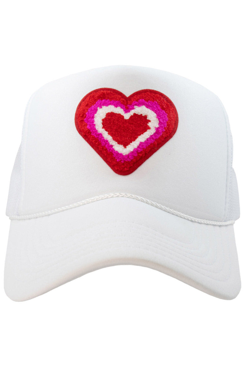 Heart Stack Chenille Patch Wholesale Foam Trucker Hat