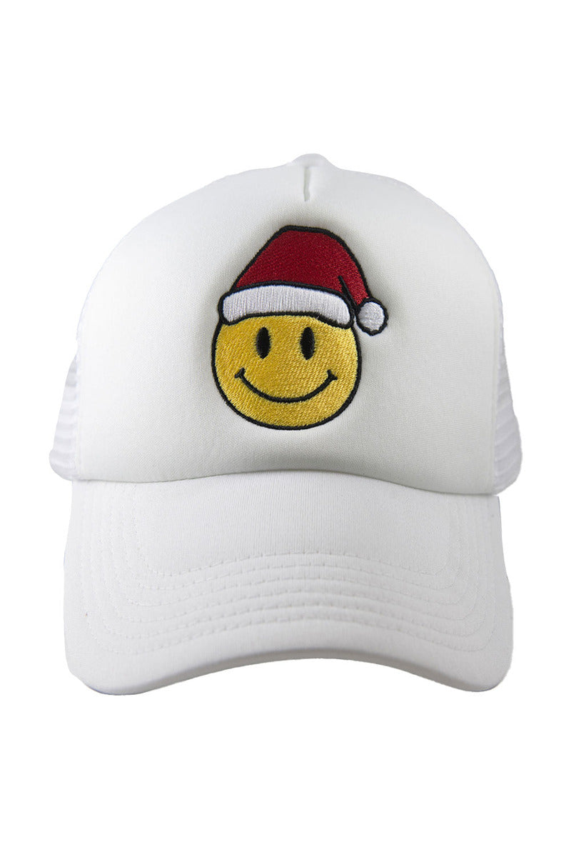 Santa Happy Face Wholesale Embroidered Foam Trucker Hat
