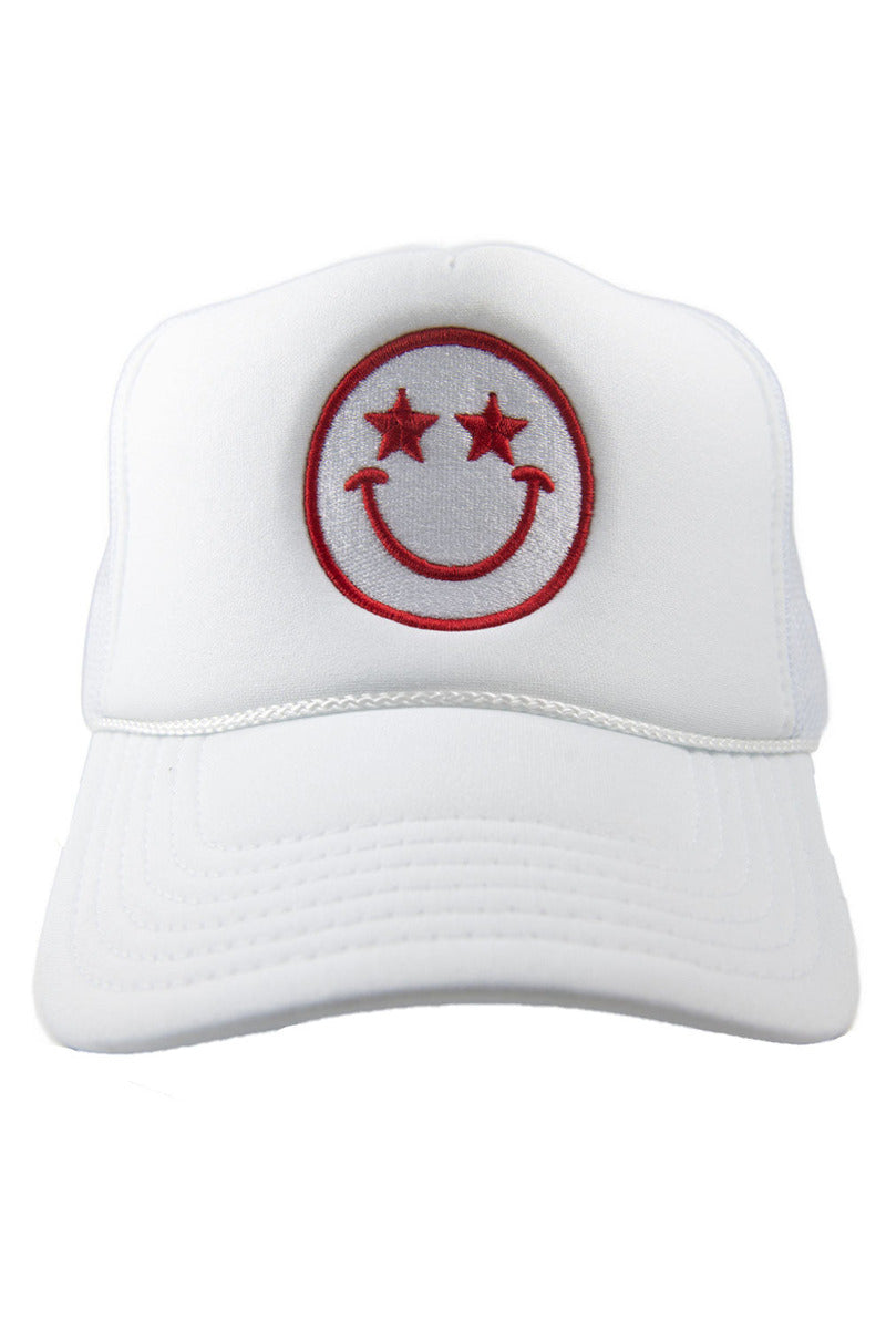 Star Eyed Happy Face Wholesale Foam Trucker Hat