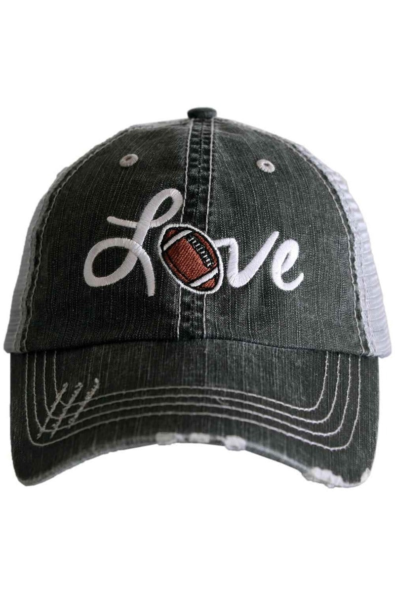 Love Football Trucker Hat (Black)