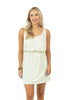 Cream Garment Washed Wholesale Flowy Summer Dress