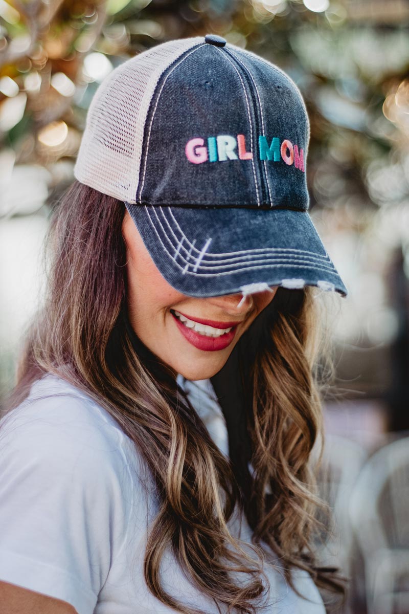 Girl Mom Wholesale Women's Trucker Hats - Multicolored